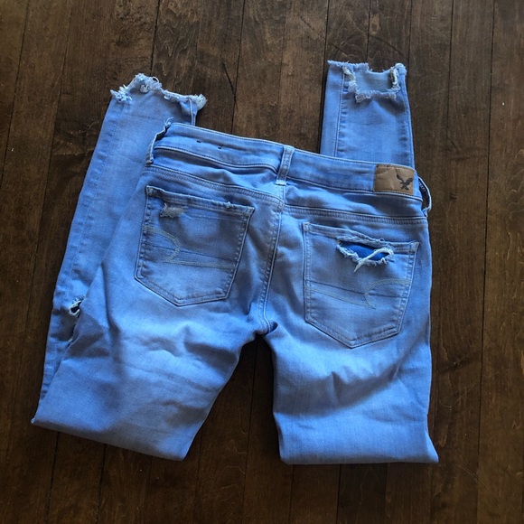 American Eagle Denim X Cafe Super Low Jeggings - Picture 4 of 6
